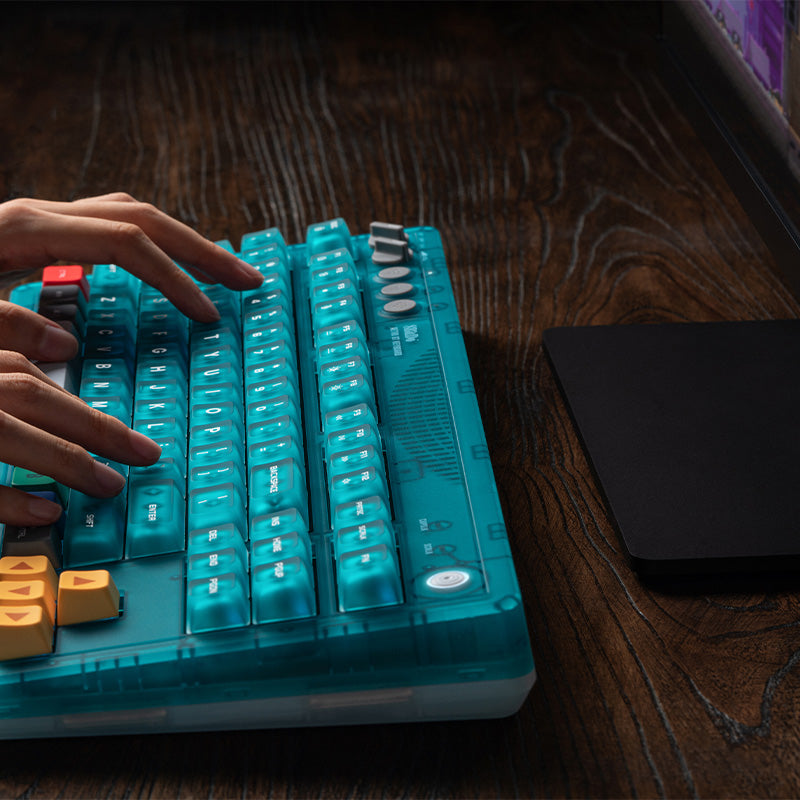 8BitDo Retro 87 Keyboard - Clear Blue (Ships on Aug 14. 2026)